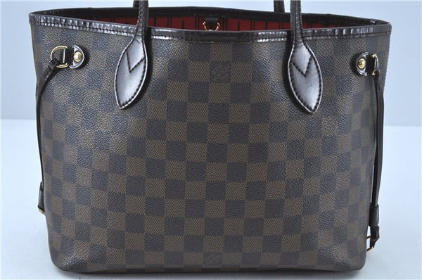 Authentic Louis Vuitton Damier Neverfull PM Shoulder Tote Bag N51109 LV H9896