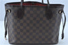 Authentic Louis Vuitton Damier Neverfull PM Shoulder Tote Bag N51109 LV H9896