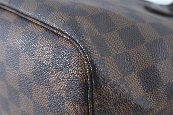 Authentic Louis Vuitton Damier Neverfull PM Shoulder Tote Bag N51109 LV H9896