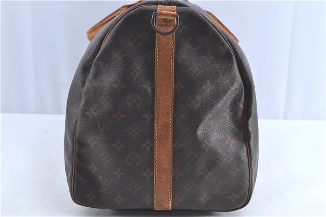 Auth Louis Vuitton Monogram Keepall Bandouliere 55 Boston Bag M41414 LV H9898