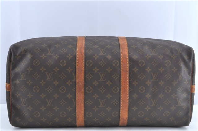 Auth Louis Vuitton Monogram Keepall Bandouliere 55 Boston Bag M41414 LV H9898