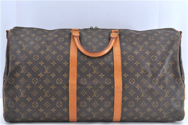 Auth Louis Vuitton Monogram Keepall Bandouliere 60 Boston Bag M41412 LV H9905