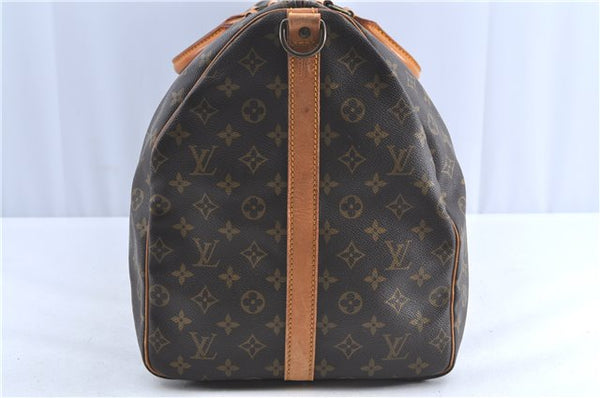 Auth Louis Vuitton Monogram Keepall Bandouliere 60 Boston Bag M41412 LV H9905