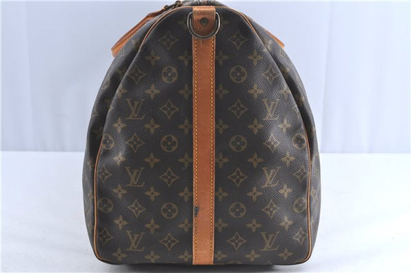 Auth Louis Vuitton Monogram Keepall Bandouliere 60 Boston Bag M41412 LV H9905