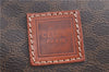 Authentic CELINE Macadam Blason Pattern Pouch Purse PVC Leather Brown H9909