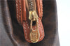 Authentic CELINE Macadam Blason Pattern Pouch Purse PVC Leather Brown H9909