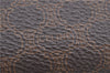 Authentic CELINE Macadam Blason Pattern Pouch Purse PVC Leather Brown H9909
