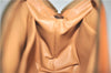 Authentic CELINE Macadam Blason Pattern Pouch Purse PVC Leather Brown H9909