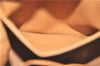 Authentic CELINE Macadam Blason Pattern Pouch Purse PVC Leather Brown H9909