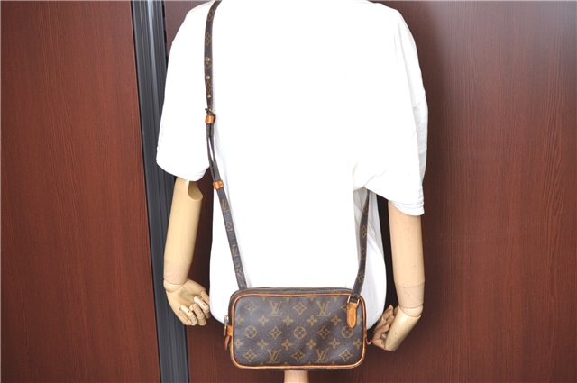 Auth Louis Vuitton Monogram Marly Bandouliere Shoulder Cross Bag M51828 LV H9920