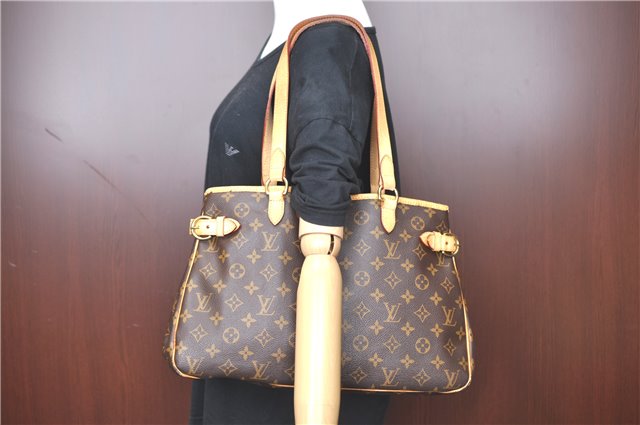 Authentic Louis Vuitton Monogram Batignolles Horizontal Tote Bag M51154 LV H9921