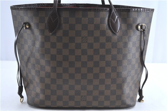 Authentic Louis Vuitton Damier Neverfull MM Tote Bag N51105 LV H9922