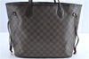 Authentic Louis Vuitton Damier Neverfull MM Tote Bag N51105 LV H9922