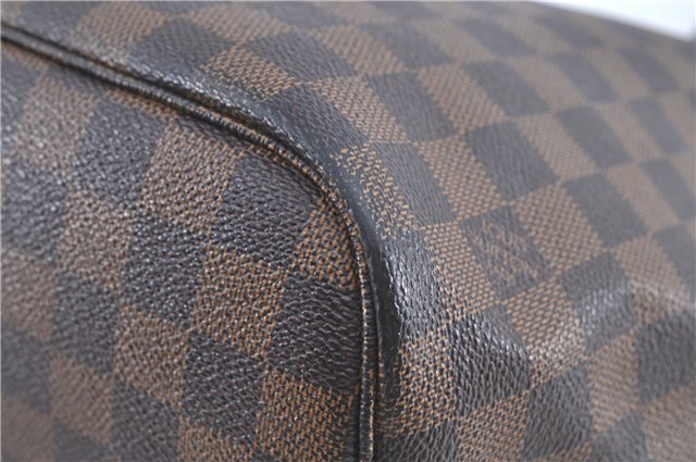 Authentic Louis Vuitton Damier Neverfull MM Tote Bag N51105 LV H9922