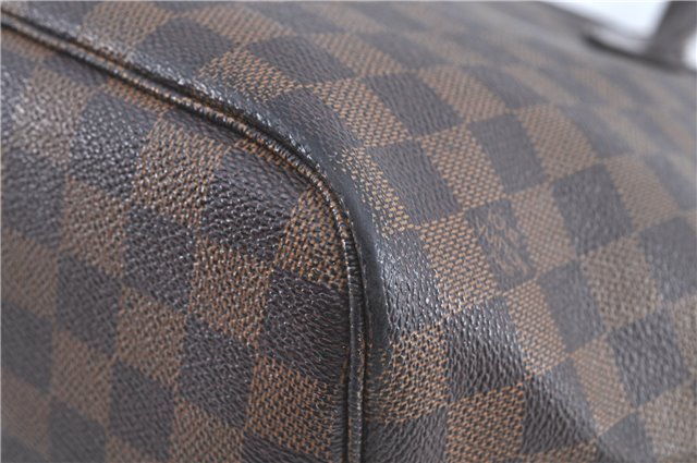 Authentic Louis Vuitton Damier Neverfull MM Tote Bag N51105 LV H9922