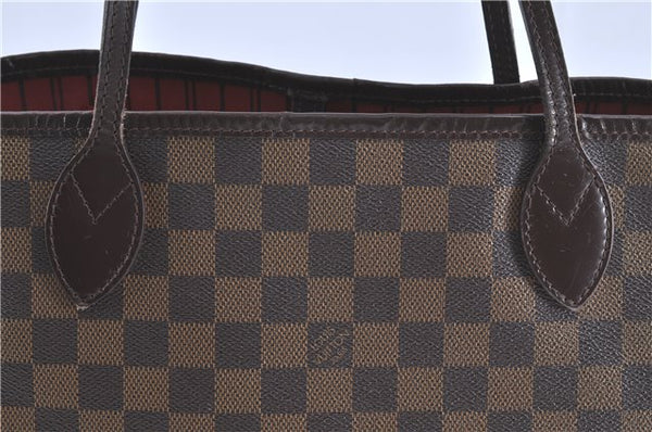 Authentic Louis Vuitton Damier Neverfull MM Tote Bag N51105 LV H9922