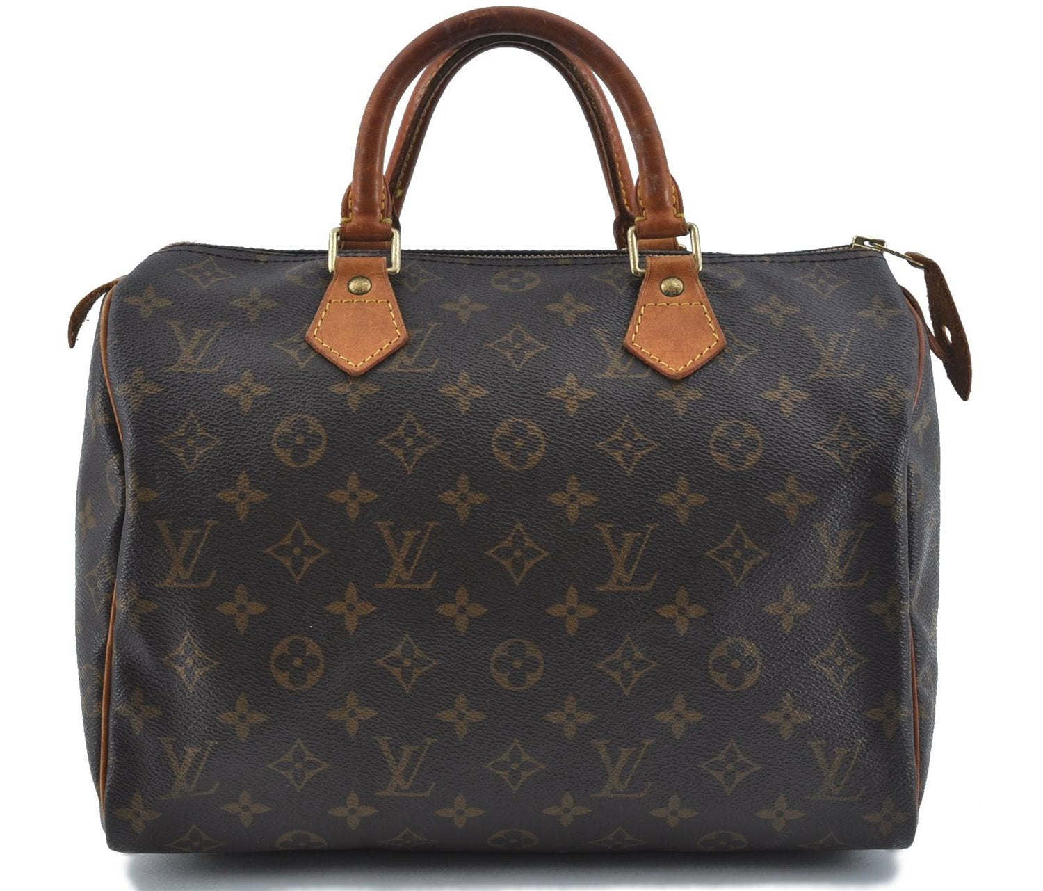 Authentic Louis Vuitton Monogram Speedy 30 Hand Boston Bag M41526 LV H9925