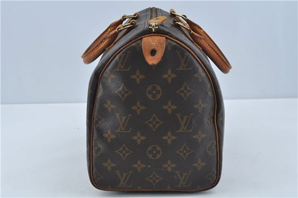 Authentic Louis Vuitton Monogram Speedy 30 Hand Boston Bag M41526 LV H9925