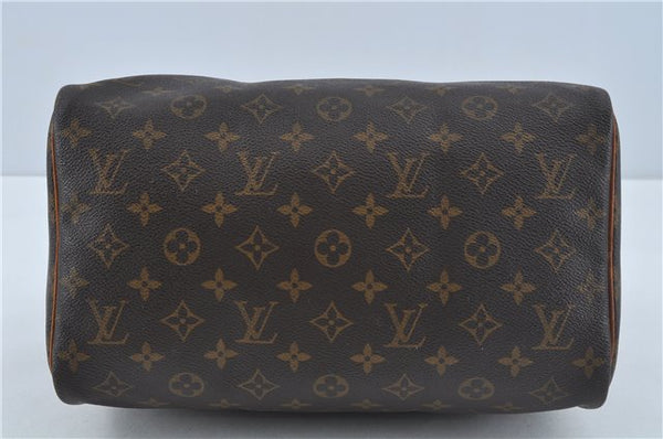 Authentic Louis Vuitton Monogram Speedy 30 Hand Boston Bag M41526 LV H9925