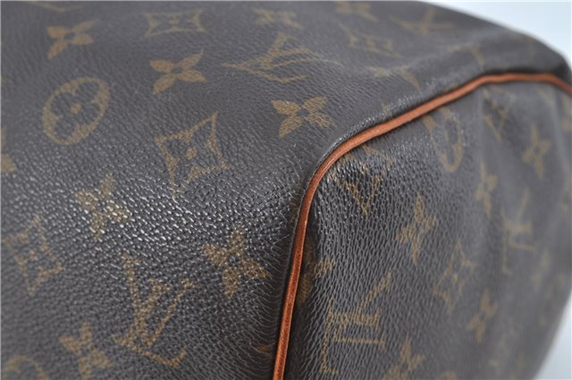 Authentic Louis Vuitton Monogram Speedy 30 Hand Boston Bag M41526 LV H9925