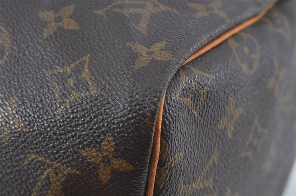 Authentic Louis Vuitton Monogram Speedy 30 Hand Boston Bag M41526 LV H9925