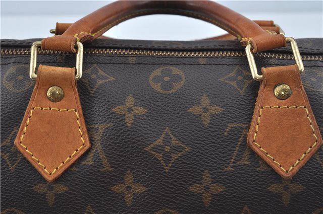 Authentic Louis Vuitton Monogram Speedy 30 Hand Boston Bag M41526 LV H9925