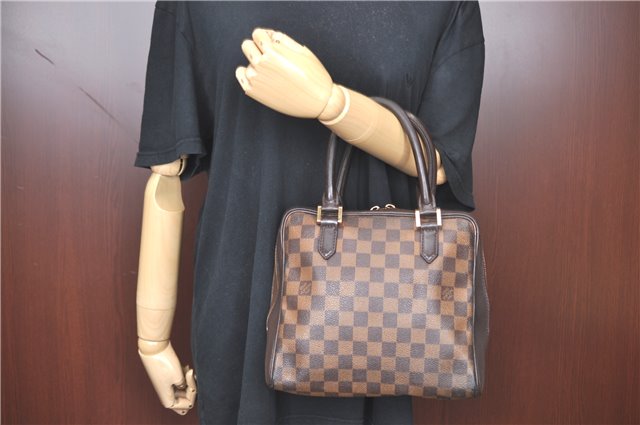Authentic Louis Vuitton Damier Brera Hand Bag N51150 LV H9936