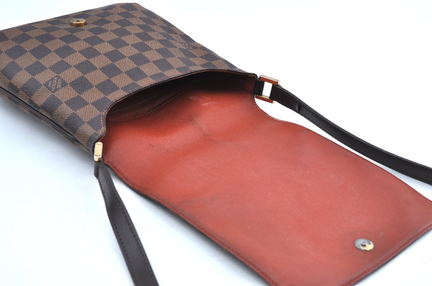 Auth Louis Vuitton Damier Musette Salsa Long Shoulder Cross Bag N51300 LV H9938