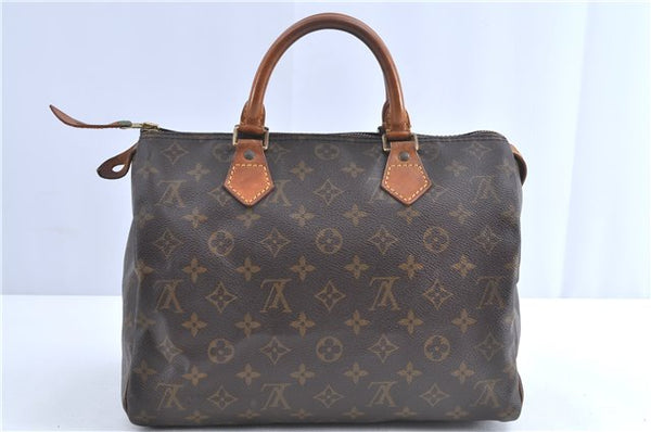 Authentic Louis Vuitton Monogram Speedy 30 Hand Bag M41526 LV H9944