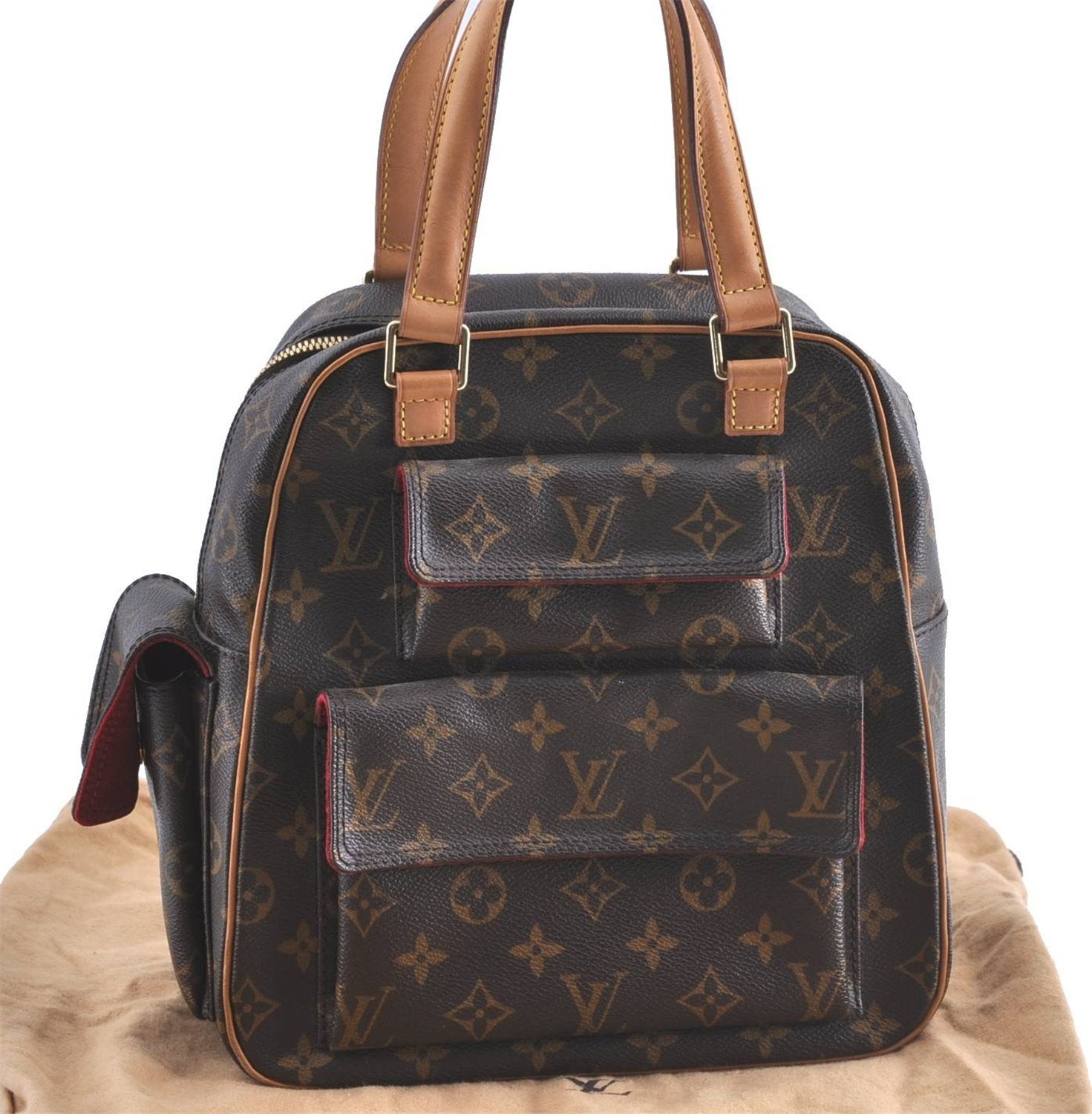 Authentic Louis Vuitton Monogram Excentri Cite Hand Bag M51161 LV H9946