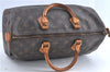 Authentic Louis Vuitton Monogram Speedy 35 Hand Bag M41524 LV H9947