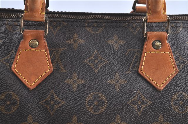 Authentic Louis Vuitton Monogram Speedy 35 Hand Bag M41524 LV H9947