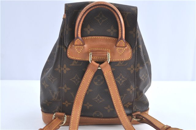 Authentic Louis Vuitton Monogram Montsouris PM Backpack M51137 LV H9948