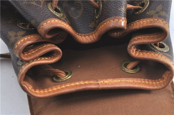 Authentic Louis Vuitton Monogram Montsouris PM Backpack M51137 LV H9948