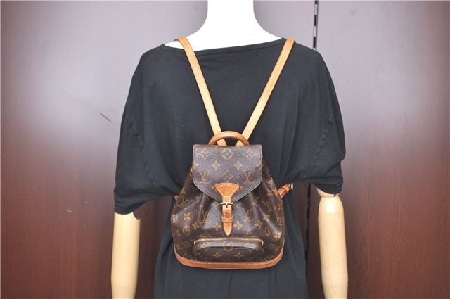 Authentic Louis Vuitton Monogram Montsouris PM Backpack M51137 LV H9948