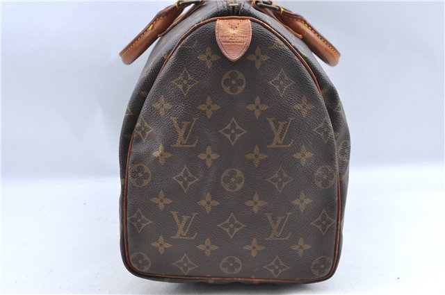 Authentic Louis Vuitton Monogram Speedy 35 Hand Boston Bag M41524 LV H9953