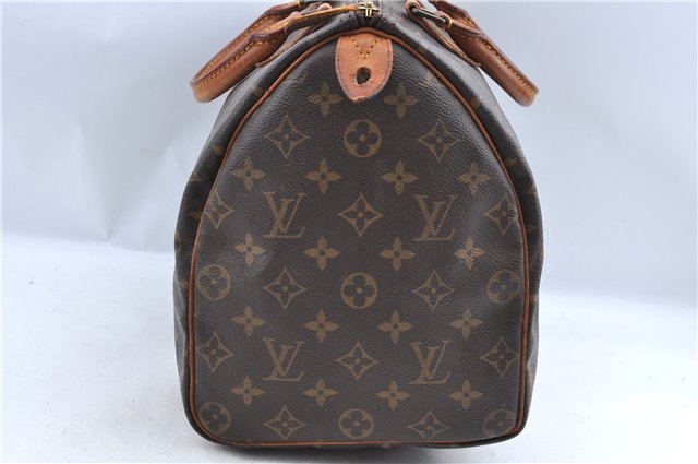 Authentic Louis Vuitton Monogram Speedy 35 Hand Boston Bag M41524 LV H9953