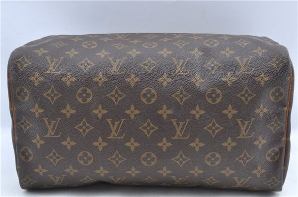 Authentic Louis Vuitton Monogram Speedy 35 Hand Boston Bag M41524 LV H9953