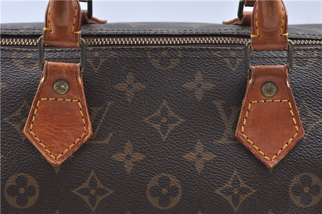 Authentic Louis Vuitton Monogram Speedy 35 Hand Boston Bag M41524 LV H9953