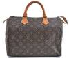 Authentic Louis Vuitton Monogram Speedy 30 Hand Bag M41526 LV H9954