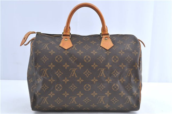 Authentic Louis Vuitton Monogram Speedy 30 Hand Bag M41526 LV H9954