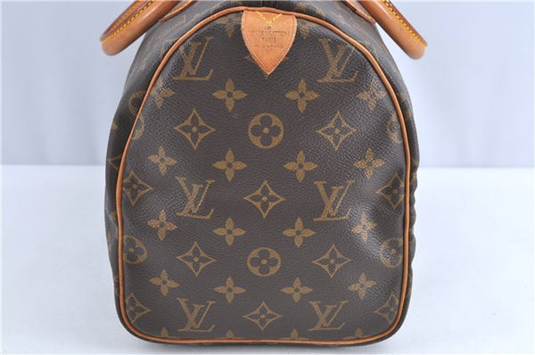 Authentic Louis Vuitton Monogram Speedy 30 Hand Bag M41526 LV H9954