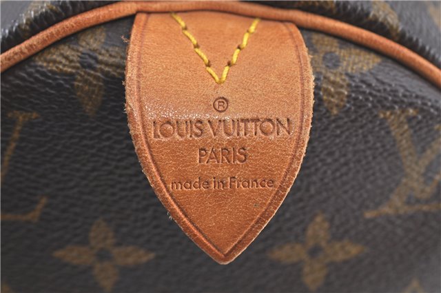 Authentic Louis Vuitton Monogram Speedy 30 Hand Bag M41526 LV H9954