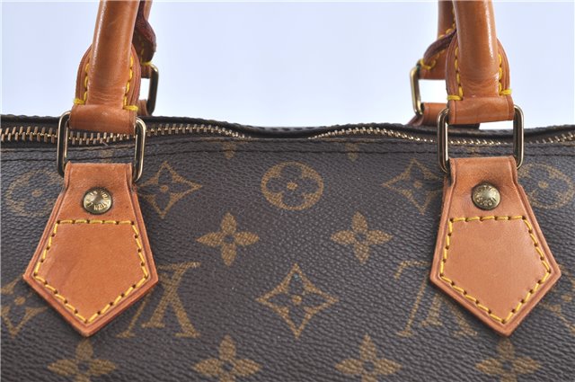 Authentic Louis Vuitton Monogram Speedy 30 Hand Bag M41526 LV H9954