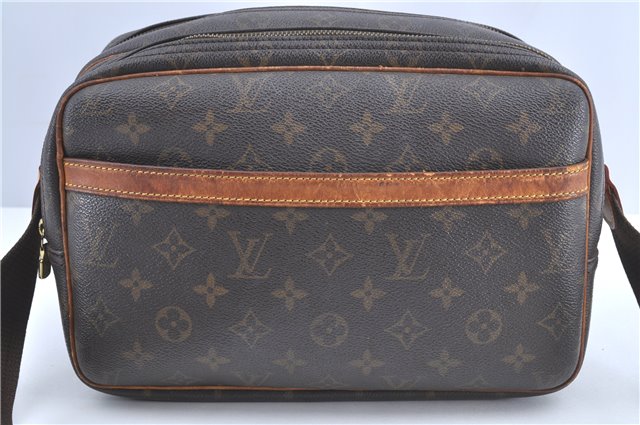 Auth Louis Vuitton Monogram Reporter PM Shoulder Cross Body Bag M45254 LV H9968