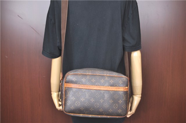 Auth Louis Vuitton Monogram Reporter PM Shoulder Cross Body Bag M45254 LV H9968