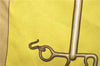 Authentic HERMES Carre 65 Scarf "Collection Equestre" Silk Yellow H9974