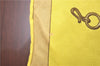 Authentic HERMES Carre 65 Scarf "Collection Equestre" Silk Yellow H9974