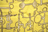 Authentic HERMES Carre 65 Scarf "Collection Equestre" Silk Yellow H9974