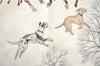 Authentic HERMES Carre 90 Scarf "L'Hiver" Silk Red H9979